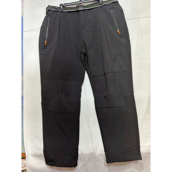 Camii Mia Men's Black Windproof Waterproof Soft Shell Hiking Pants Size 42x28 - Picture 4 of 8
